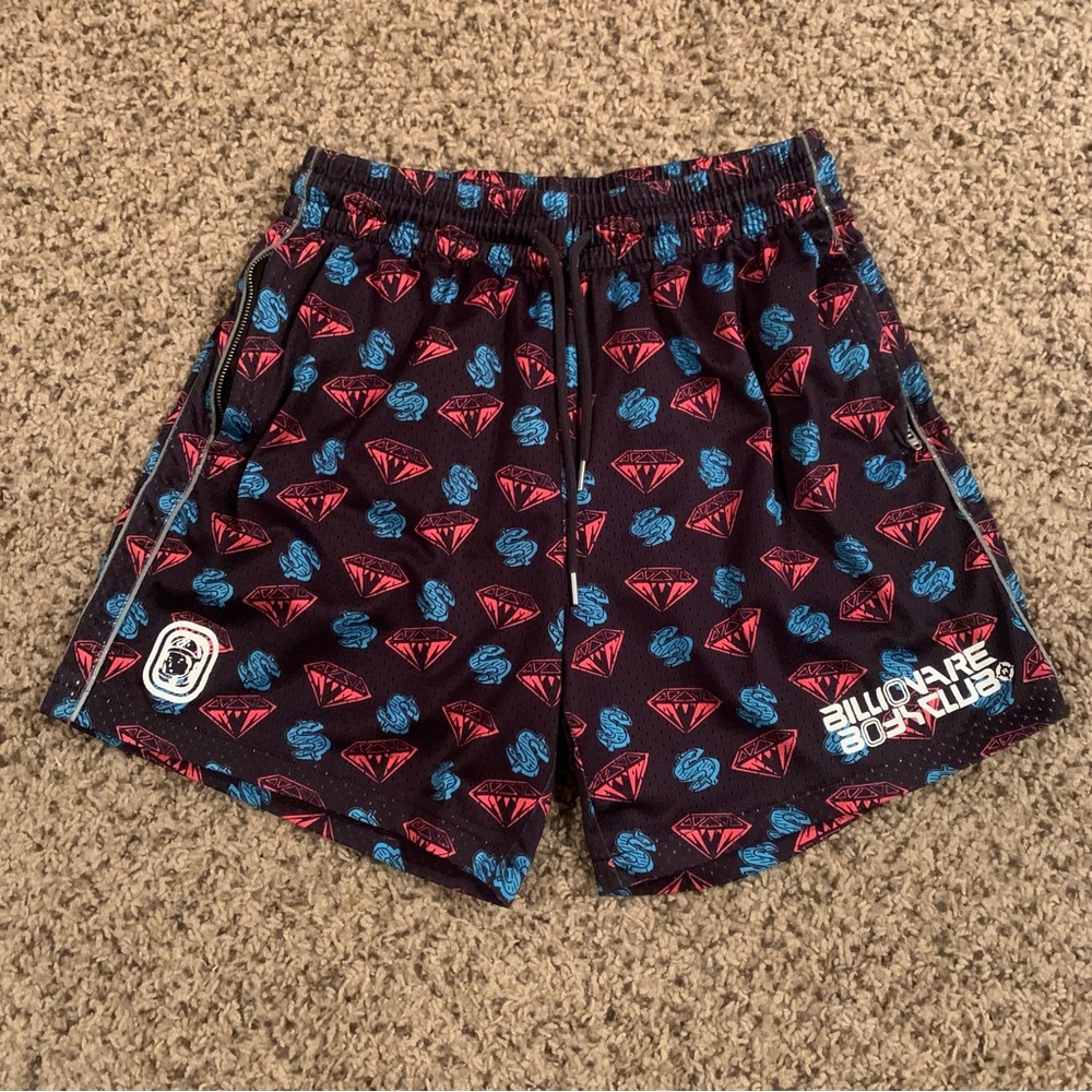 Billionaire Boys Club BBC ICE CREAM Money Diamond Dollar Print Shorts Y2K
